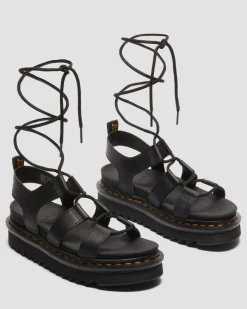 Sandales Nartilla en cuir in Noir
