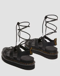 Sandales Nartilla en cuir in Noir