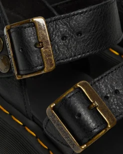 Sandales plateformes Gryphon en cuir in Noir
