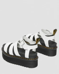 Sandales plateformes Quad Blaire en cuir Hydro in Blanc