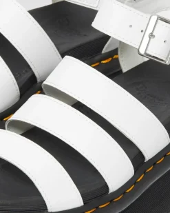 Sandales plateformes Quad Blaire en cuir Hydro in Blanc