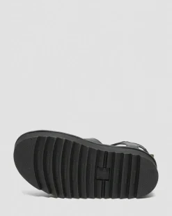 Sandales plateformes Quad Blaire en cuir Hydro in Noir