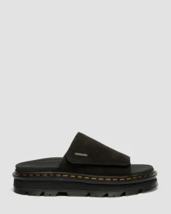 Sandales plateformes Zebzag en daim in Noir