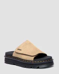 Sandales plateformes Zebzag en daim in Tan