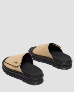 Sandales plateformes Zebzag en daim in Tan