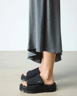 Sandales plateformes Zebzag en Econyl Canvas in Noir