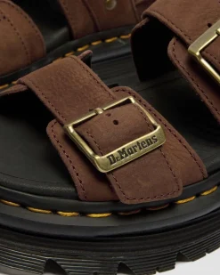 Sandales plateformes Zebzag en nubuck in Marron Sépia