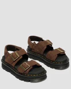 Sandales plateformes Zebzag en nubuck in Marron Sépia