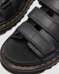 Sandales Raine Slide en cuir Athena in Noir
