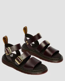 Sandales spartiates Gryphon en cuir Atlas in Charro