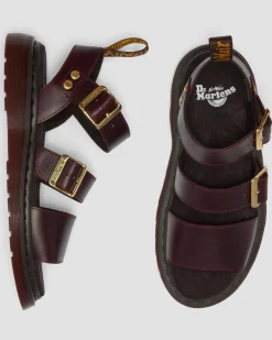 Sandales spartiates Gryphon en cuir Atlas in Charro