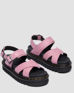 Sandales Voss II en cuir Athena à brides in Rose Poudré
