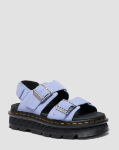 Sandales Zebzag en daim in Bleu Bleuet