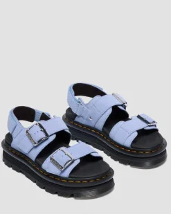 Sandales Zebzag en daim in Bleu Bleuet