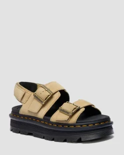 Sandales Zebzag en daim in Tan
