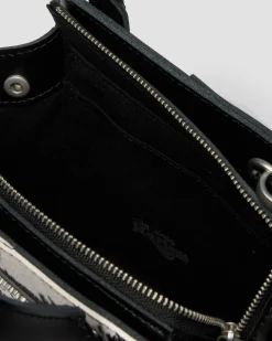 Tout petit sac en cuir Hair On dalmatien in Crème & Noir